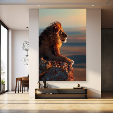 Canvas Painting of Lion